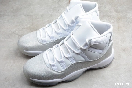 WHITE 11 METALLIC SILVER - JORDAN RETRO 0915
